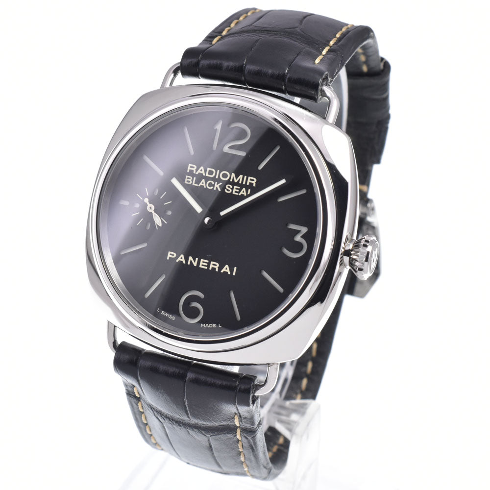 with paper PANERAI Radio meal black seal PAM00183 black Dial Hand Winding Men's
 Watch N#148672