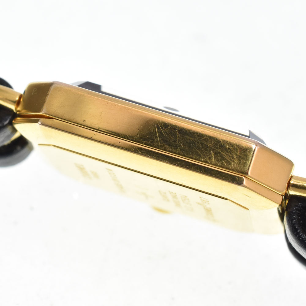 CHANEL Premiere L H0001 Gold Plated / Leather black Dial Quartz Ladies
 Watch N#148673