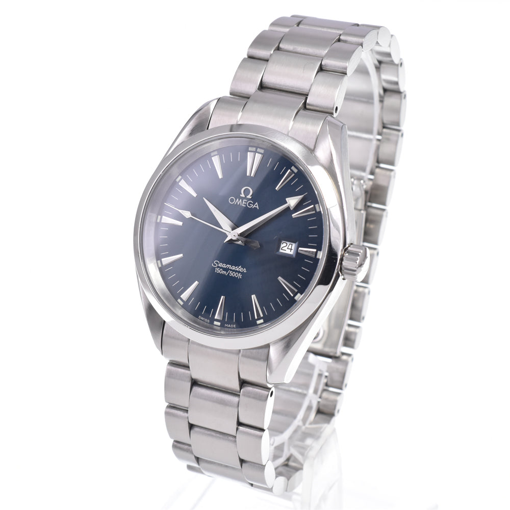 with paper OMEGA Seamaster Aqua Terra 2517.80 Date blue Dial Quartz Men's
 Watch N#148680