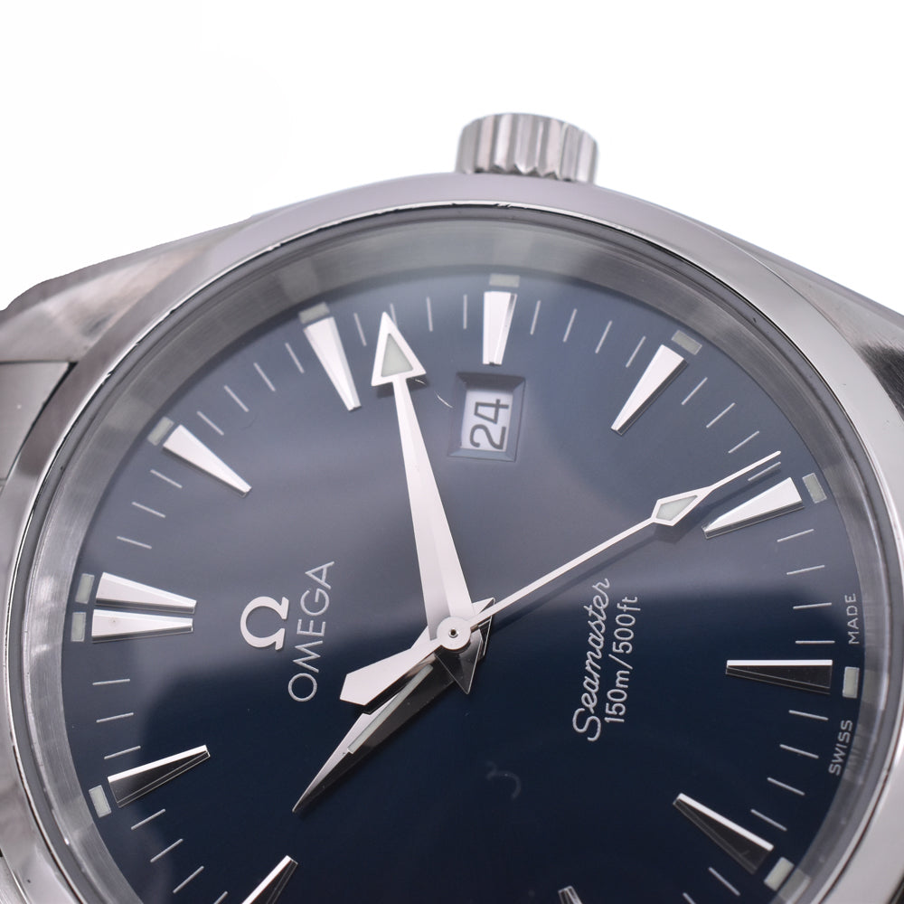 with paper OMEGA Seamaster Aqua Terra 2517.80 Date blue Dial Quartz Men's
 Watch N#148680