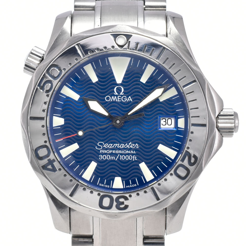 OMEGA Seamaster Professional 300M 2263.80 Date blue Dial Quartz Boy's
 Watch O#148683