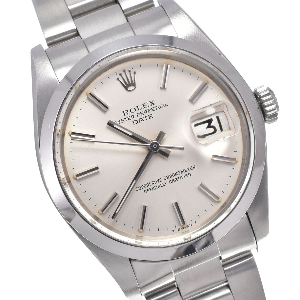 ROLEX Oyster perpetual date 1500 vintage Cal.1570 Silver Dial Automatic Men's
 Watch N#148689