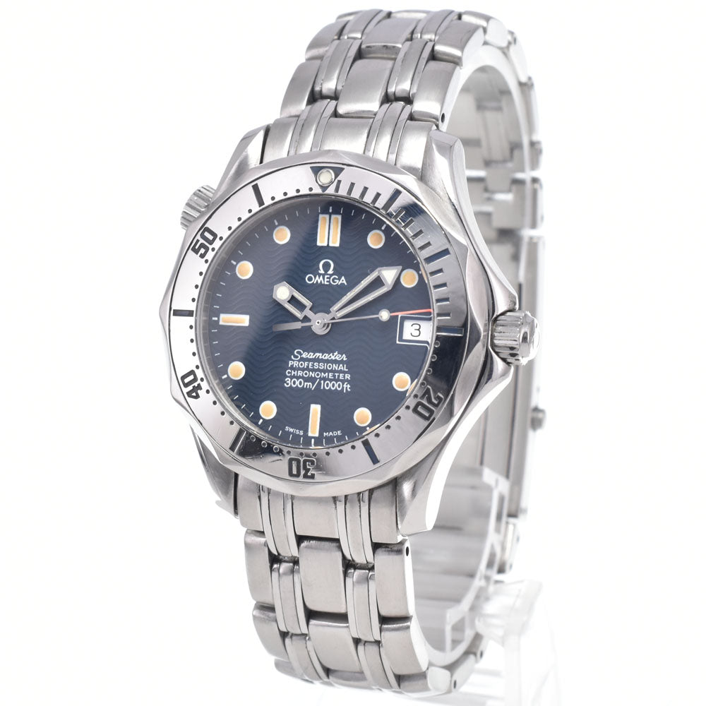 with paper OMEGA Seamaster Professional 300m 25528000 Date blue Dial Automatic Boy's
 Watch P#148692