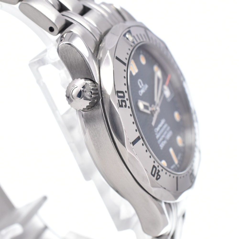 with paper OMEGA Seamaster Professional 300m 25528000 Date blue Dial Automatic Boy's
 Watch P#148692