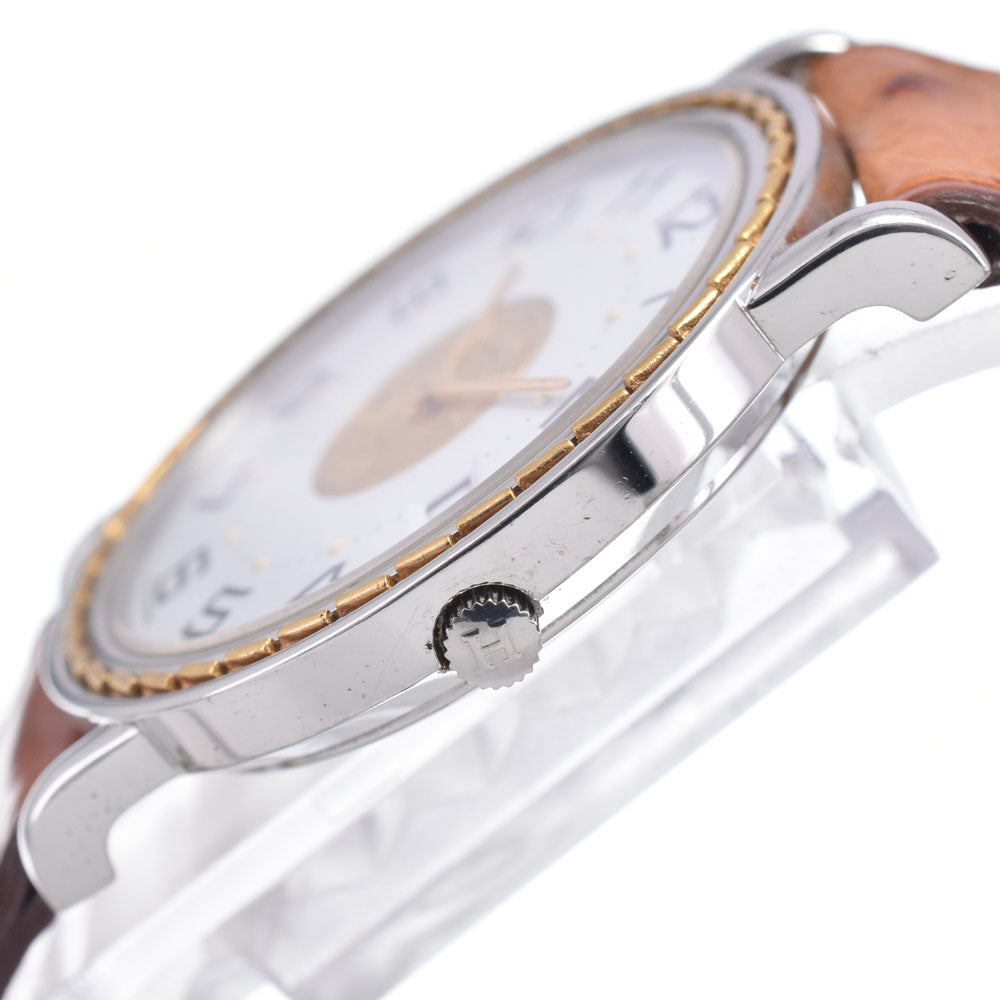 with paper HERMES Serie Date White gold Dial Quartz Men's
 Watch O#148695
