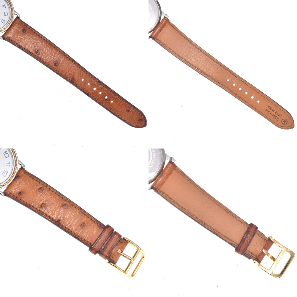 with paper HERMES Serie Date White gold Dial Quartz Men's
 Watch O#148695