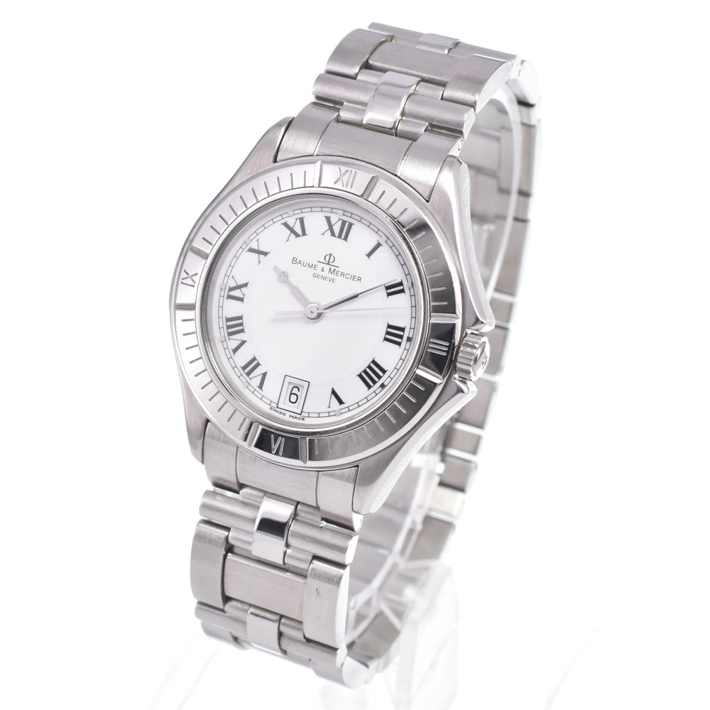 with paper Baume & Mercier MV045042 white Dial Quartz Men's
 Watch P#148697