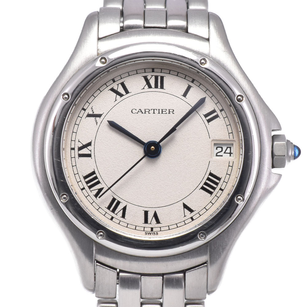 with paper CARTIER PANTHERE Cougar SM W35001F5 Date Silver Dial Quartz Unisex
 Watch N#148699