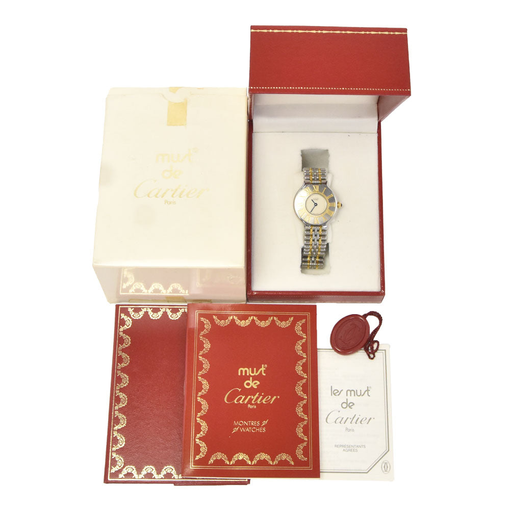 with paper CARTIER PANTHERE Cougar SM W35001F5 Date Silver Dial Quartz Unisex
 Watch N#148699