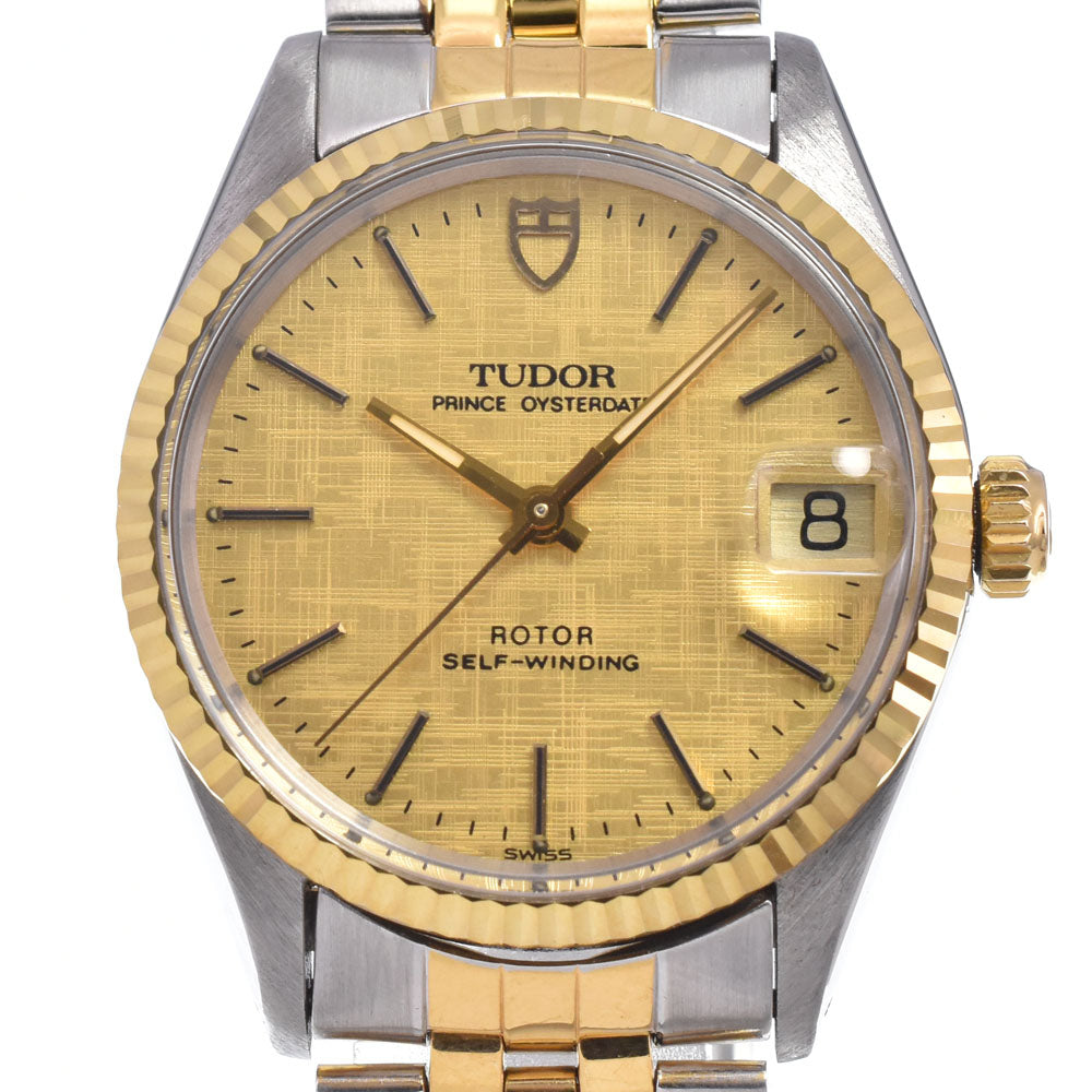 TUDOR Prince Oyster Date 75403 gold Dial Automatic Boy's
 Watch N#148702