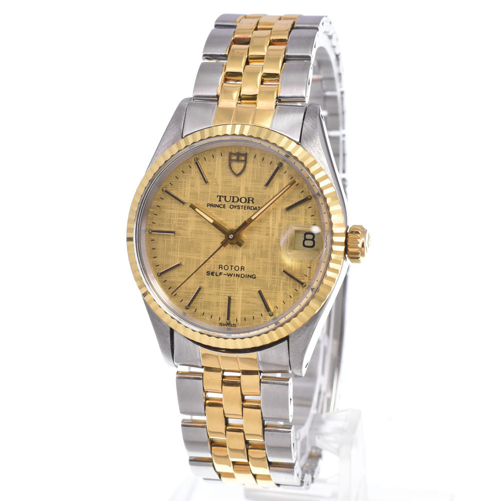 TUDOR Prince Oyster Date 75403 gold Dial Automatic Boy's
 Watch N#148702