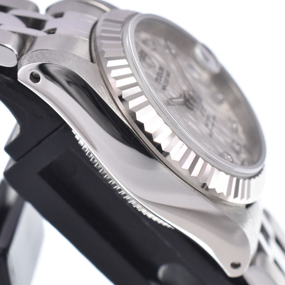TUDOR Princess date 92514 WG bezel 10P diamonds Silver Dial Automatic Ladies
 Watch N#148703