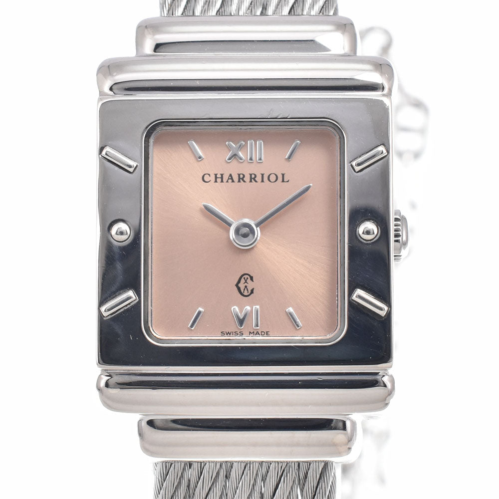 PHILIPPE CHARRIOL Saint Tropez 6007909 SV925 pink Dial Quartz Ladies
 Watch Q#148704