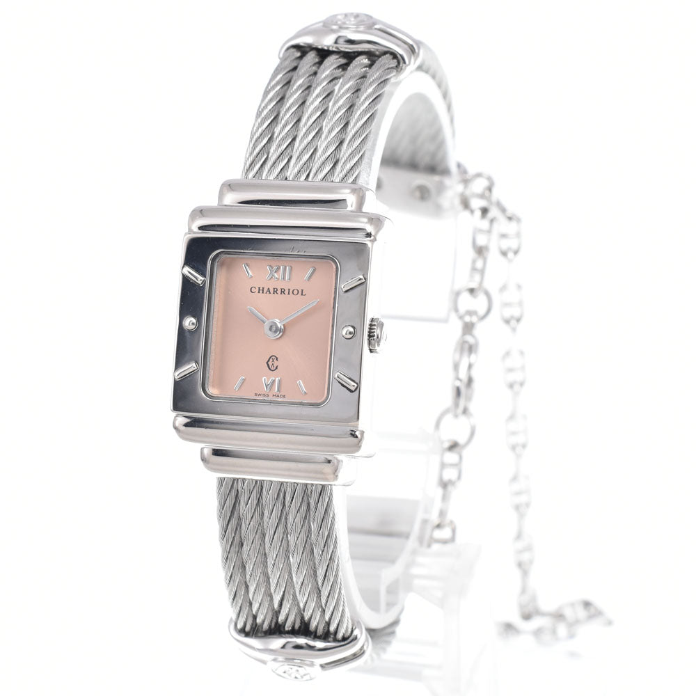 PHILIPPE CHARRIOL Saint Tropez 6007909 SV925 pink Dial Quartz Ladies
 Watch Q#148704