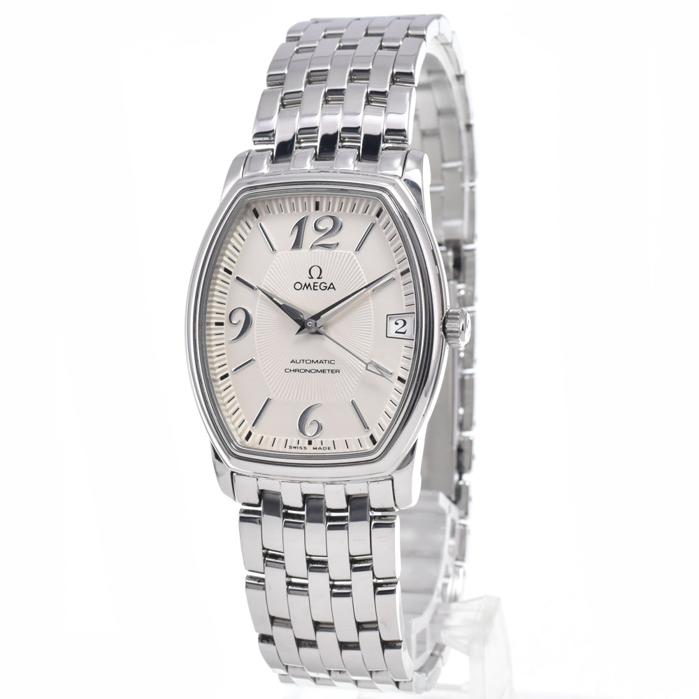 with paper OMEGA De Ville Prestige Tonneau 4503.31.0﻿0 Silver Dial Automatic Men's
 Watch N#148705