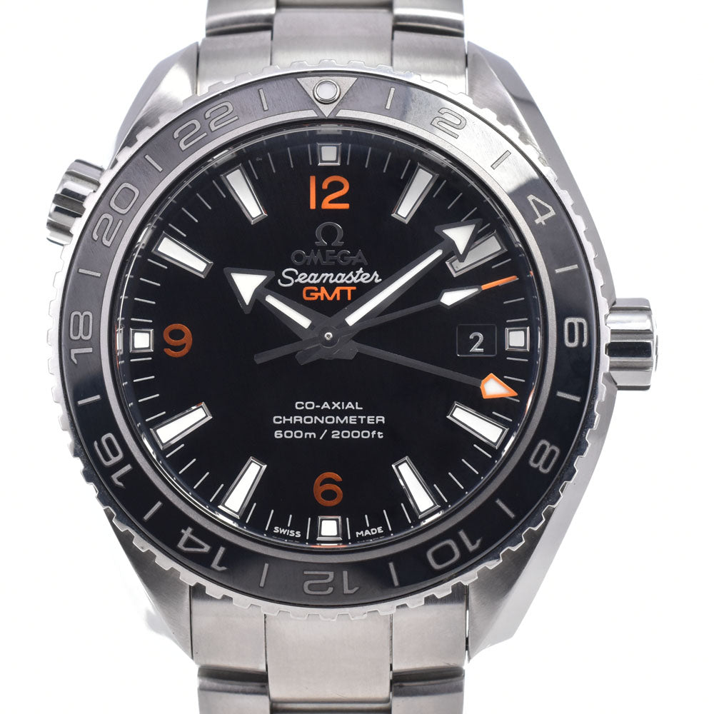 with paper OMEGA Seamaster Planet Ocean 232.30.44.22.01.002 GMT black Dial Automatic Men's
 Watch P#148708