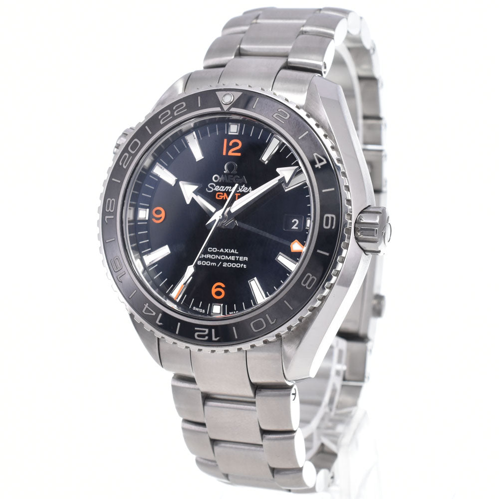 with paper OMEGA Seamaster Planet Ocean 232.30.44.22.01.002 GMT black Dial Automatic Men's
 Watch P#148708