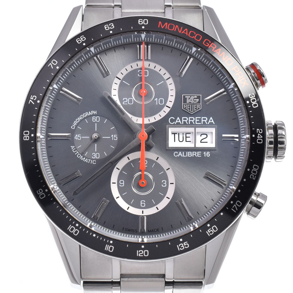 TAG HEUER Carrera Tachymeter Monaco Grand Prix World Limited 4000 CV2A1M Chronograph day date gray Dial Automatic Men's
 Watch N#148709