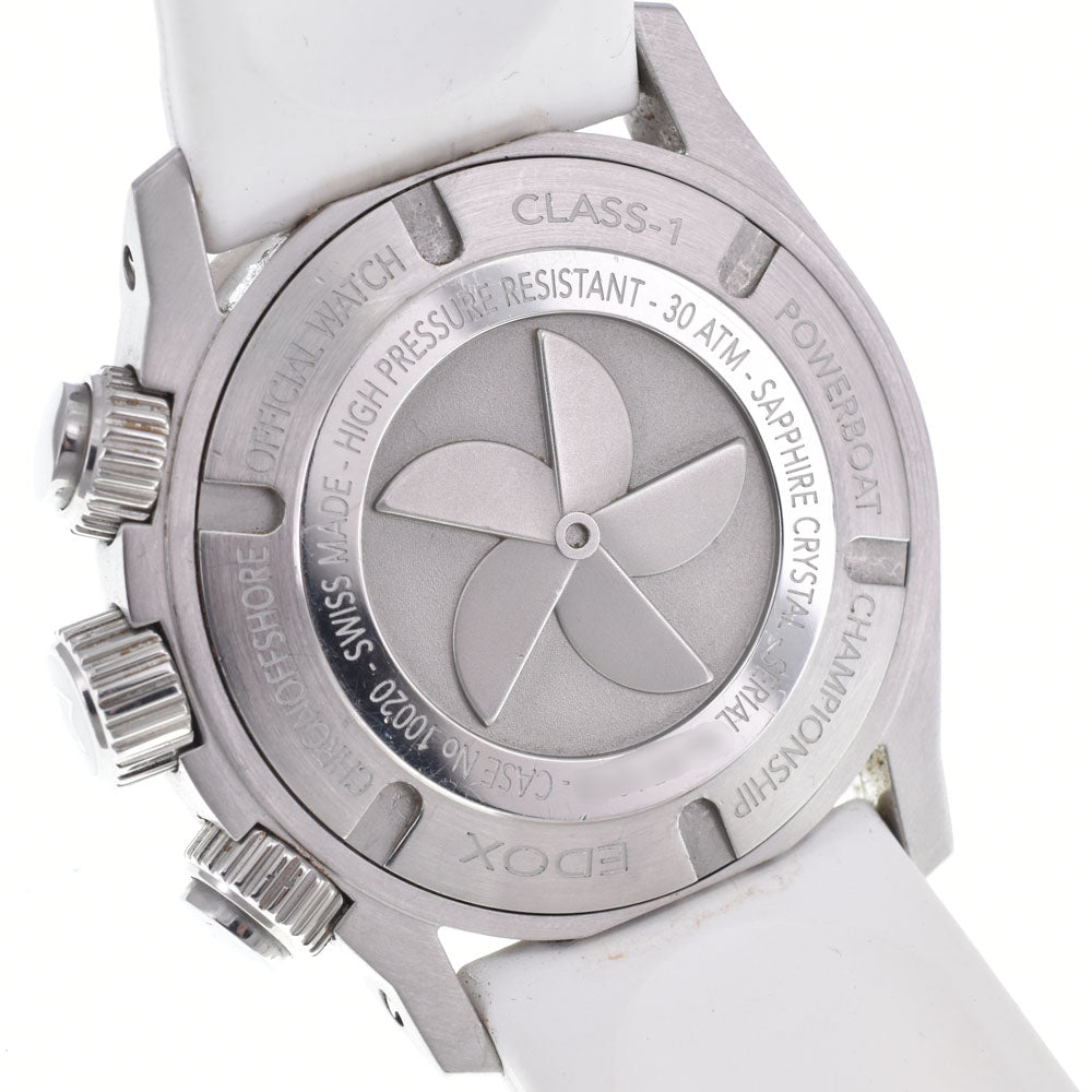 EDOX Class 1 chrono offshore 10020-3B-BN2 Chronograph Big Date white Dial Quartz Men's
 Watch N#148710