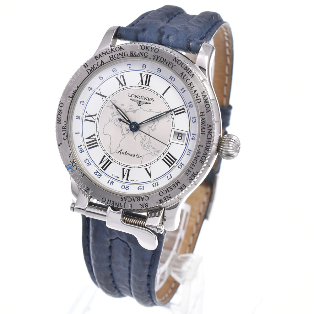 with paper LONGINES Lindbergh Hour Angle L2.610.4 White / Silver Dial Automatic Men's
 Watch M#148711