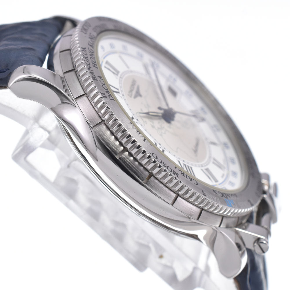 with paper LONGINES Lindbergh Hour Angle L2.610.4 White / Silver Dial Automatic Men's
 Watch M#148711