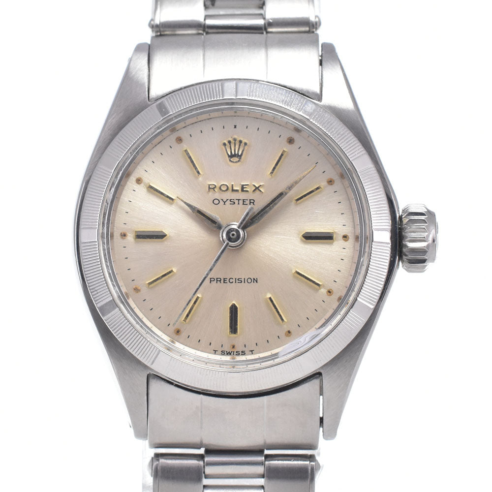 ROLEX Oyster Precision 6411 vintage Cal.131 Silver Dial Hand Winding Ladies
 Watch Q#148712
