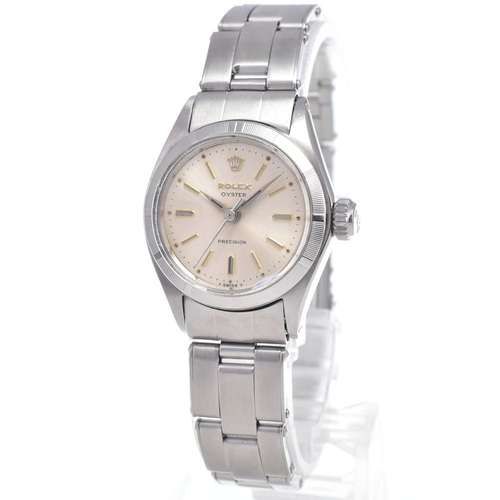 ROLEX Oyster Precision 6411 vintage Cal.131 Silver Dial Hand Winding Ladies
 Watch Q#148712