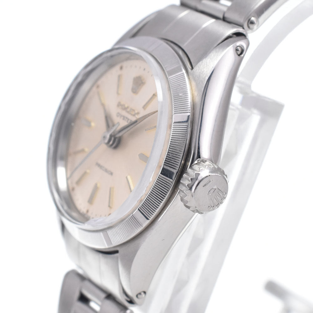 ROLEX Oyster Precision 6411 vintage Cal.131 Silver Dial Hand Winding Ladies
 Watch Q#148712