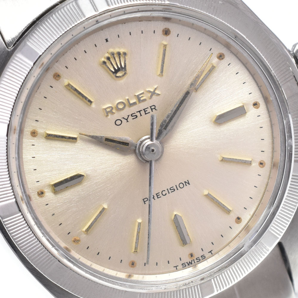 ROLEX Oyster Precision 6411 vintage Cal.131 Silver Dial Hand Winding Ladies
 Watch Q#148712