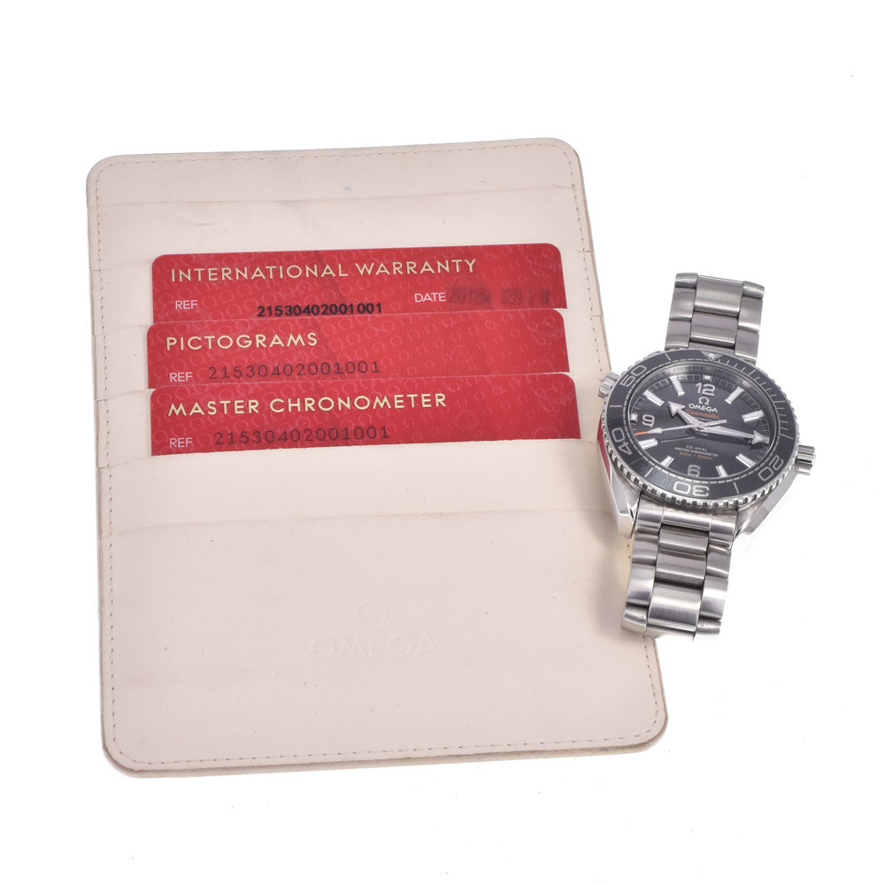 with paper OMEGA Seamaster 600 Planet Ocean 215.30.40.20.01.001 CO-AXIAL Master Chronometer black Dial Automatic Men's
 Watch N#148713