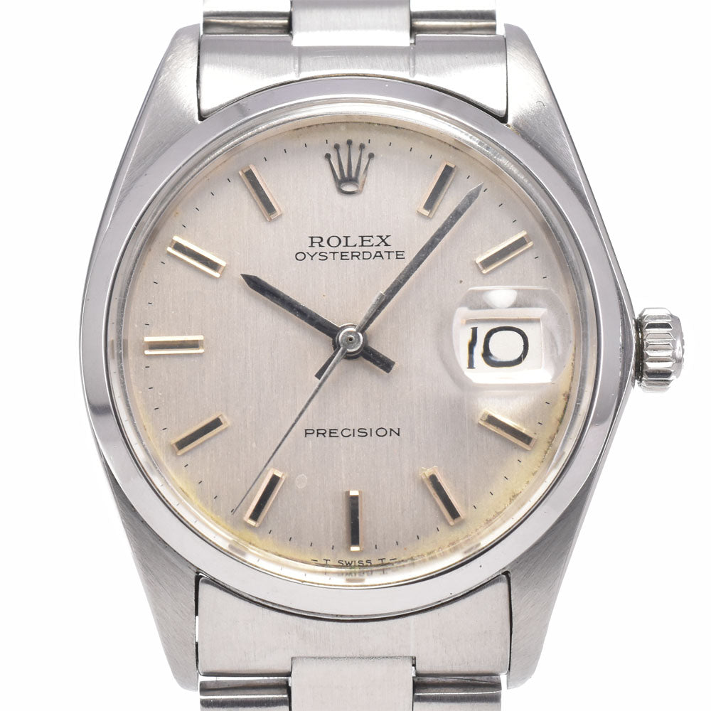 ROLEX Oyster Date Precision 6694 vintage Cal.1225 Silver Dial Hand Winding Men's
 Watch D#148724