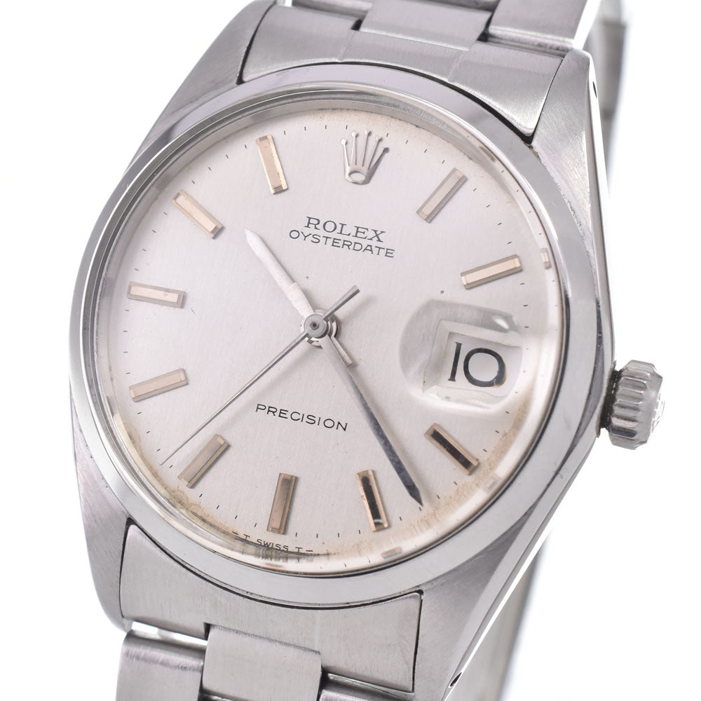 ROLEX Oyster Date Precision 6694 vintage Cal.1225 Silver Dial Hand Winding Men's
 Watch D#148724