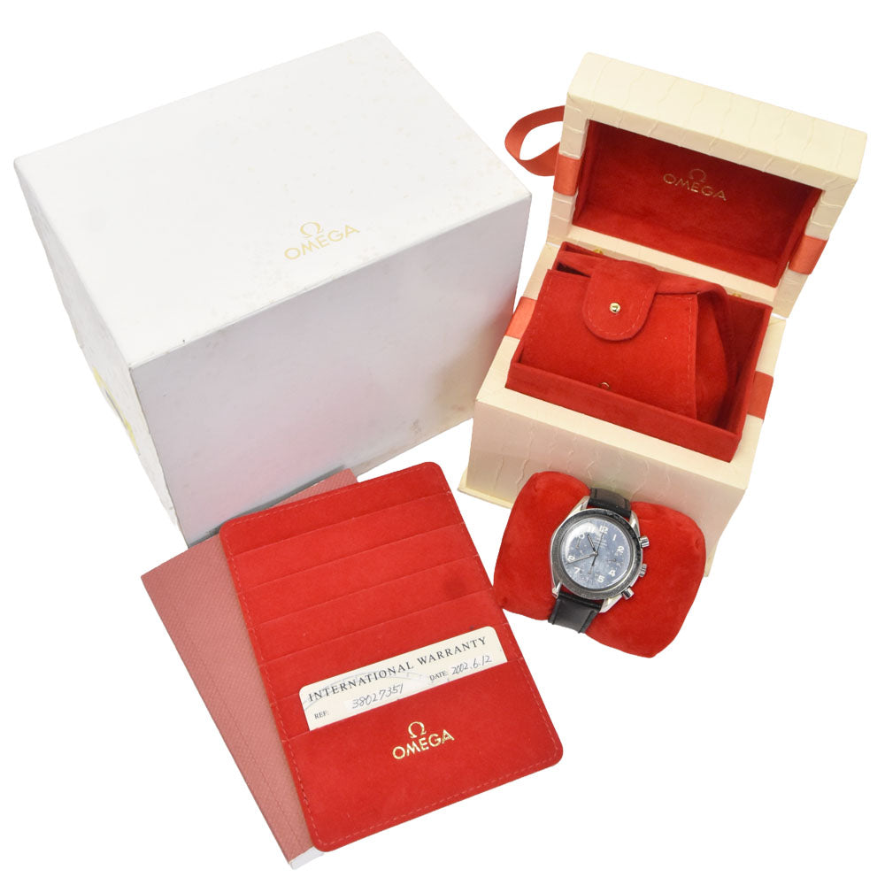 with paper OMEGA Speed master reduced 3802.73.51 Chronograph Black shell Dial Automatic Ladies
 Watch N#148725