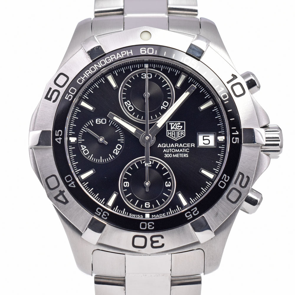 with paper TAG HEUER Aqua racer CAF2110.BA0809 black Dial Automatic Men's
 Watch B#148730