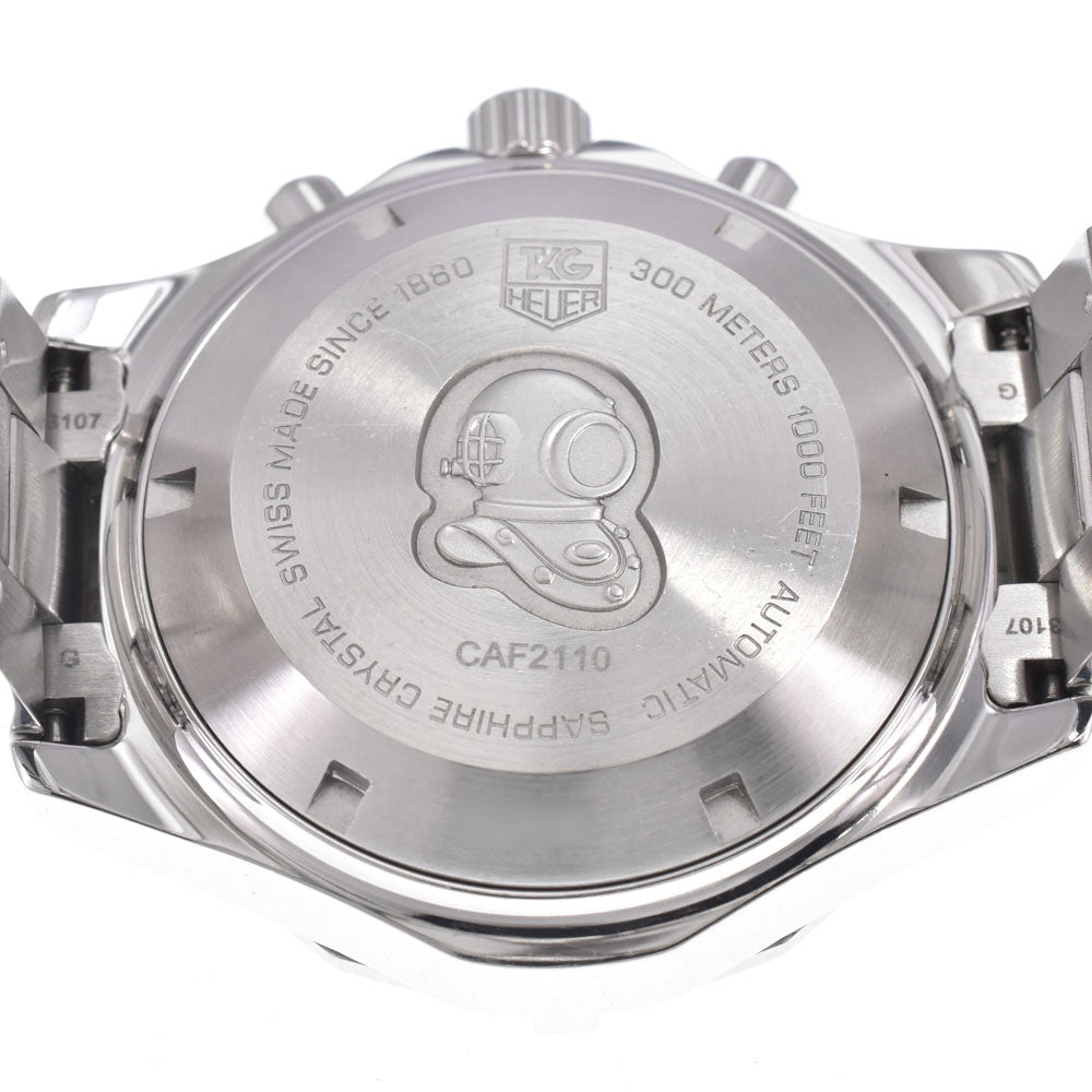 with paper TAG HEUER Aqua racer CAF2110.BA0809 black Dial Automatic Men's
 Watch B#148730