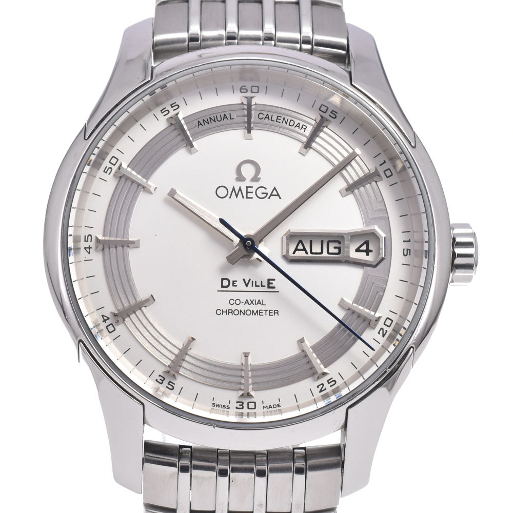 with paper OMEGA De Ville Hour Vision 431.30.41.22.02.001 Date Co-Axial Chronometer Annual Calendar Silver Dial Automatic Men's
 Watch Q#148731