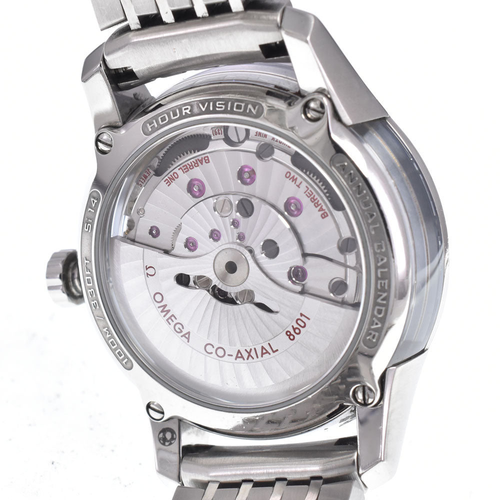with paper OMEGA De Ville Hour Vision 431.30.41.22.02.001 Date Co-Axial Chronometer Annual Calendar Silver Dial Automatic Men's
 Watch Q#148731