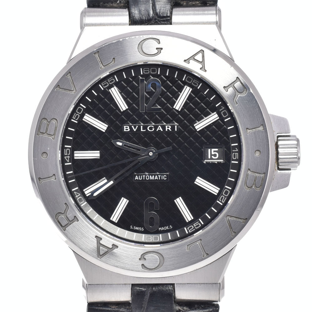 with paper BVLGARI Diagono DG40S Date black Dial Automatic Men's
 Watch N#148736