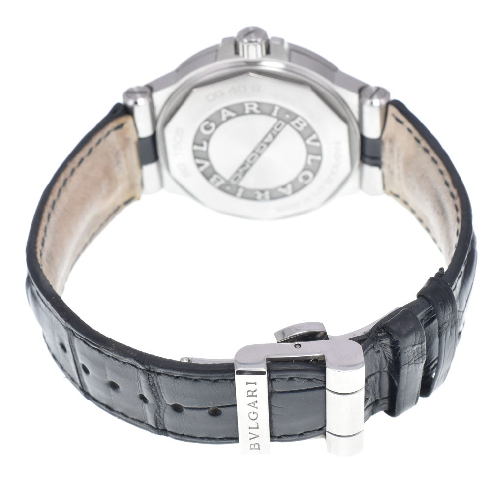 with paper BVLGARI Diagono DG40S Date black Dial Automatic Men's
 Watch N#148736