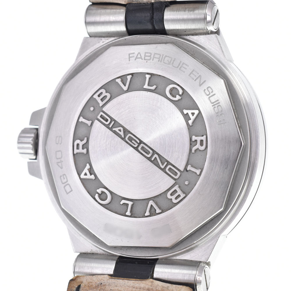with paper BVLGARI Diagono DG40S Date black Dial Automatic Men's
 Watch N#148736