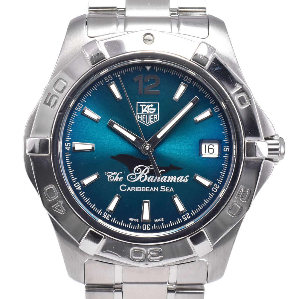 TAG HEUER Aquaracer Bahamas Caribbean WAF211R Limited to 800 bottles in Japan Blue green Dial Automatic Men's
 Watch O#148737