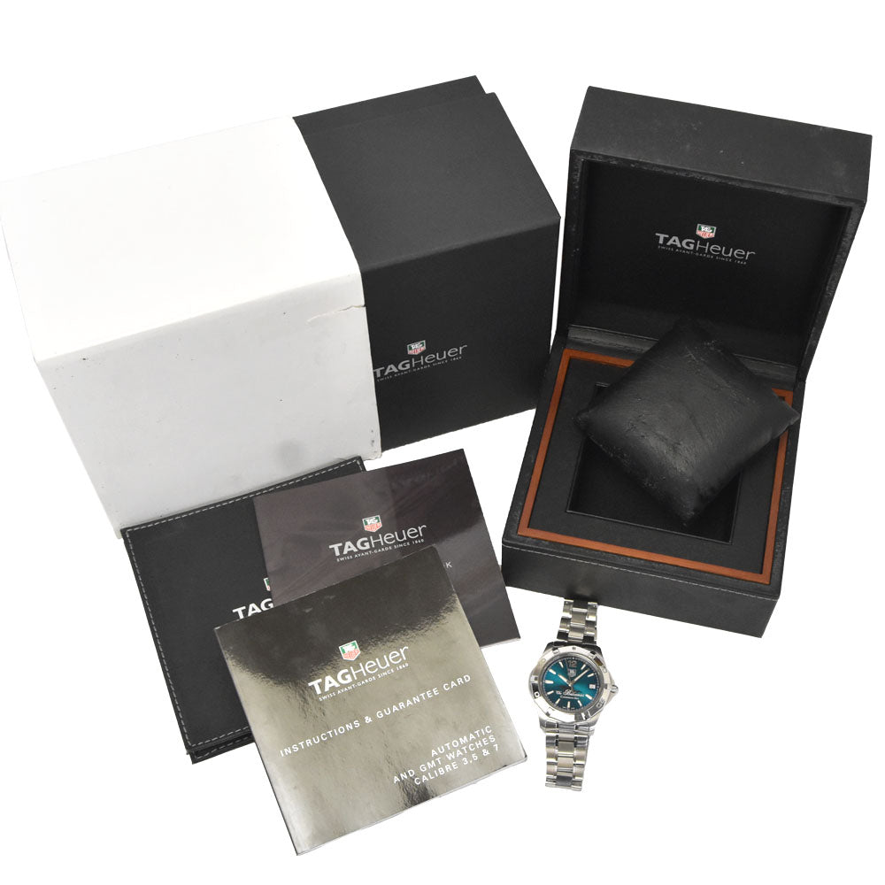 TAG HEUER Aquaracer Bahamas Caribbean WAF211R Limited to 800 bottles in Japan Blue green Dial Automatic Men's
 Watch O#148737