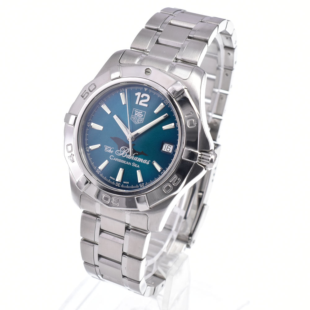 TAG HEUER Aquaracer Bahamas Caribbean WAF211R Limited to 800 bottles in Japan Blue green Dial Automatic Men's
 Watch O#148737