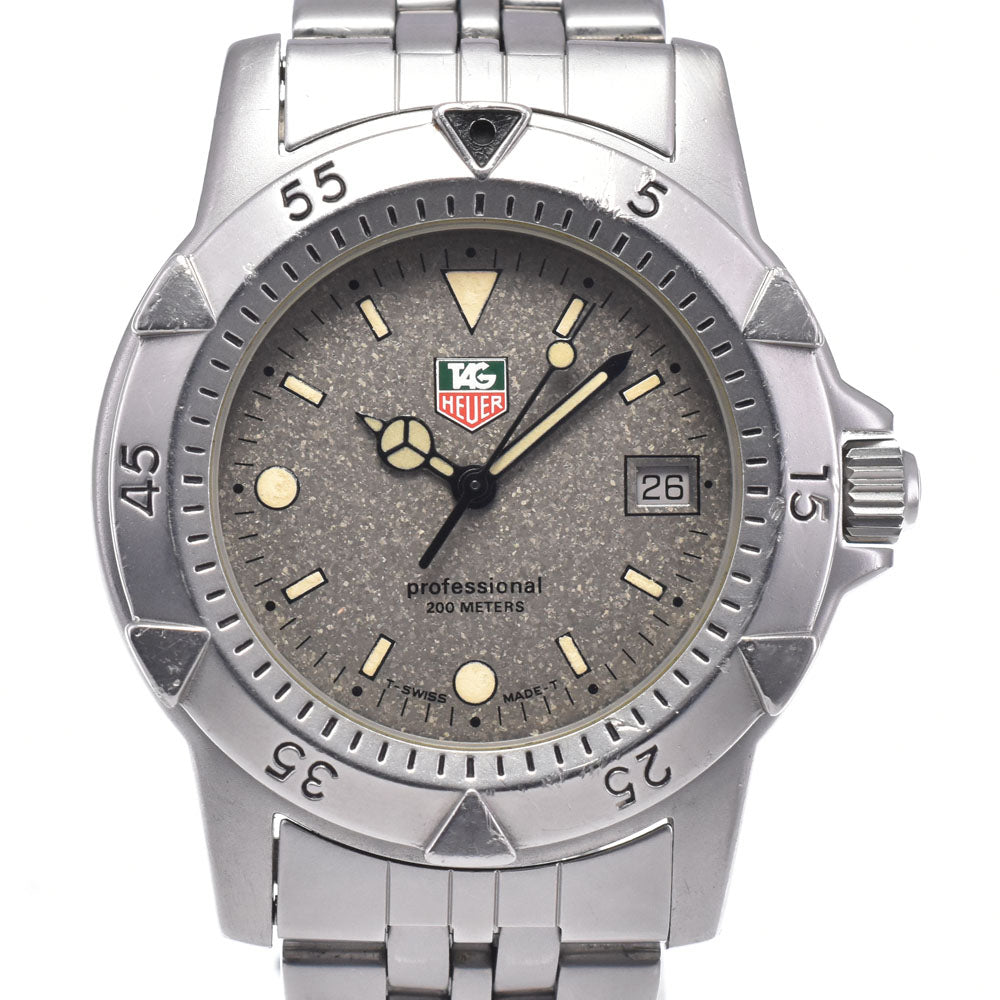 TAG HEUER 1500 Professional 200M 959.713G Date gray Dial Quartz Men's
 Watch O#148743