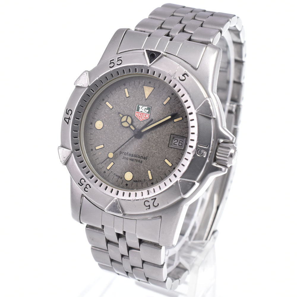 TAG HEUER 1500 Professional 200M 959.713G Date gray Dial Quartz Men's
 Watch O#148743