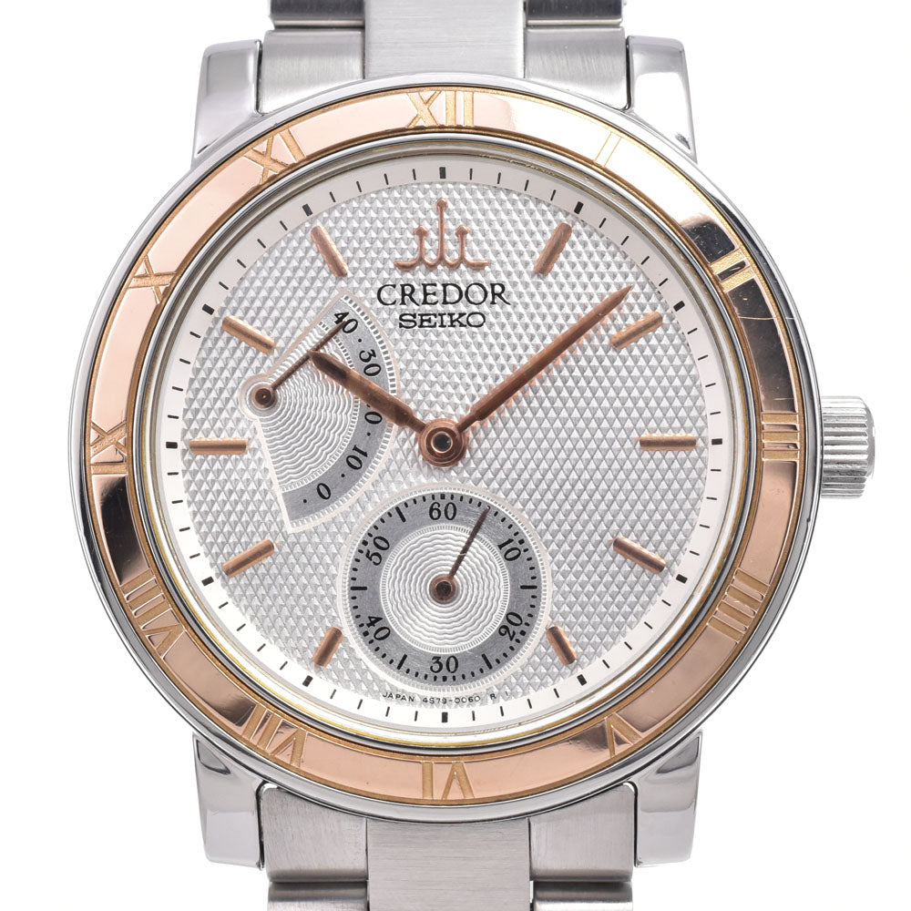SEIKO CREDOR GCAY992/4S79-0020 Stainless Steel/K18YG Silver Dial Hand Winding Men's
 Watch C#148744