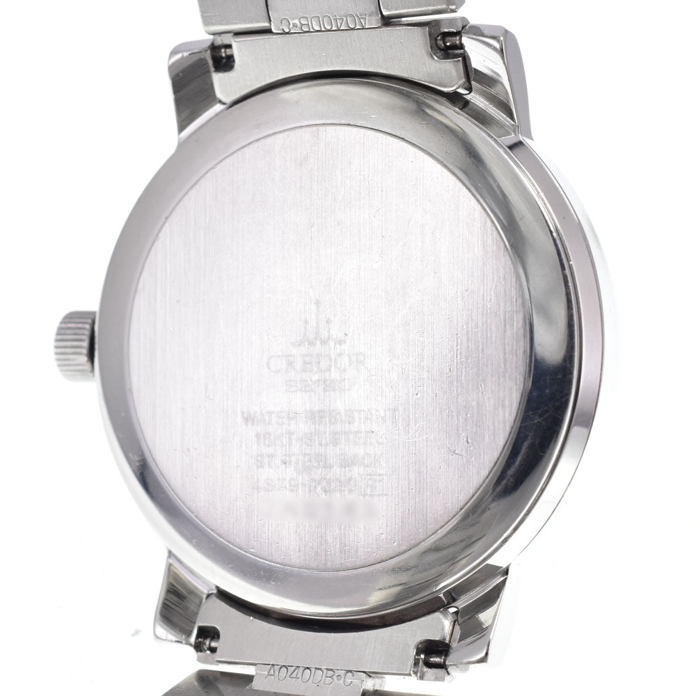 SEIKO CREDOR GCAY992/4S79-0020 Stainless Steel/K18YG Silver Dial Hand Winding Men's
 Watch C#148744