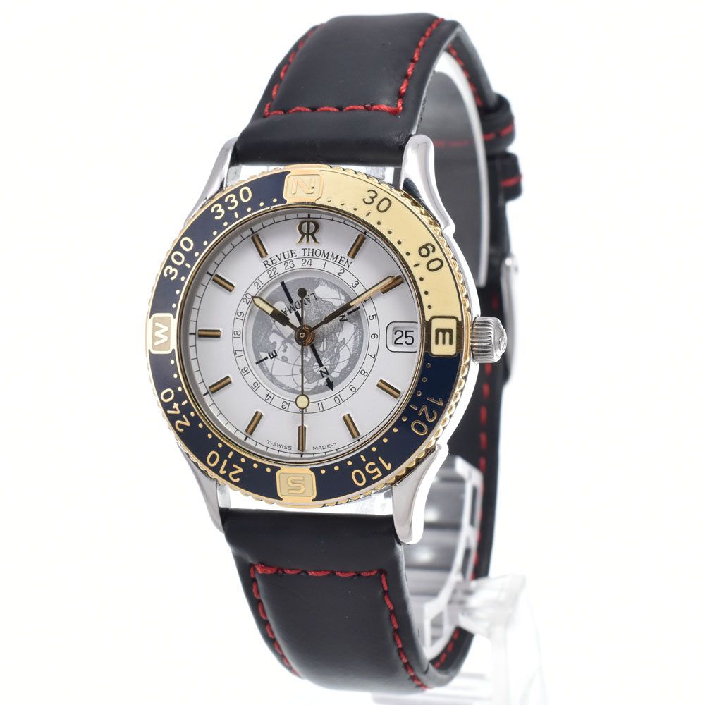 with paper REVUE THOMMEN Landmark trekking 5817001 Bi-directional Bezel Manaslu Summit Commemorative Model white Dial Quartz Men's
 Watch N#148747