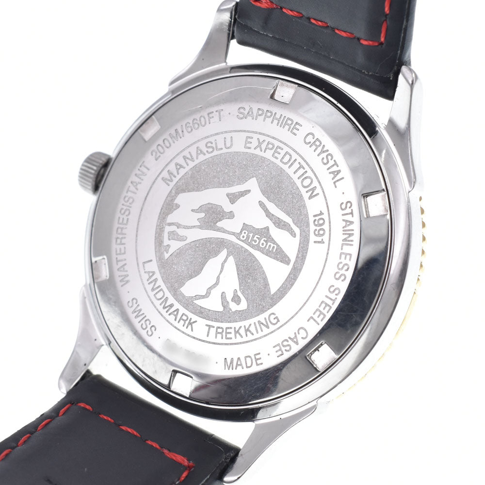 with paper REVUE THOMMEN Landmark trekking 5817001 Bi-directional Bezel Manaslu Summit Commemorative Model white Dial Quartz Men's
 Watch N#148747