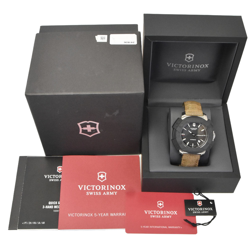with paper Victorinox I.N.O.X. 241836 black Dial Automatic Men's
 Watch N#148748